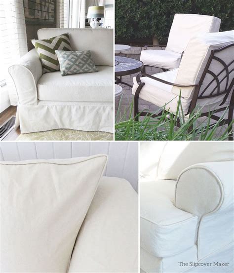 A simple cotton canvas, also known as duck cloth, makes a great looking and comfy slipcover ...