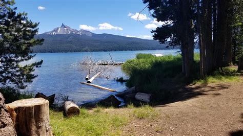 Welcome to my campsite at Diamond Lake, Oregon. P.S.- I caught a juicy trout for dinner not long ...