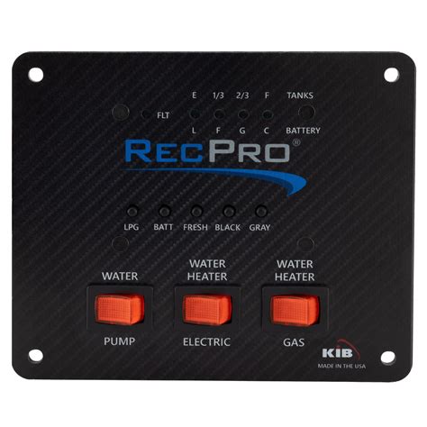 RV Tank Sensor Monitor Panel - RecPro