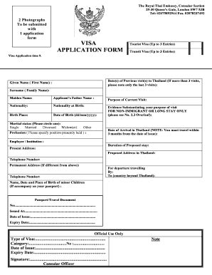 Singapore Visa Application Form 2016-2024 - Fill and Sign Printable ...