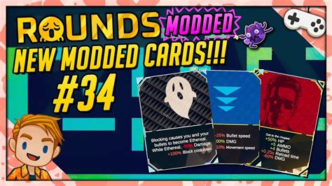 NEW MODDED CARDS!!! | Let's Play ROUNDS | Part 34 - YouTube