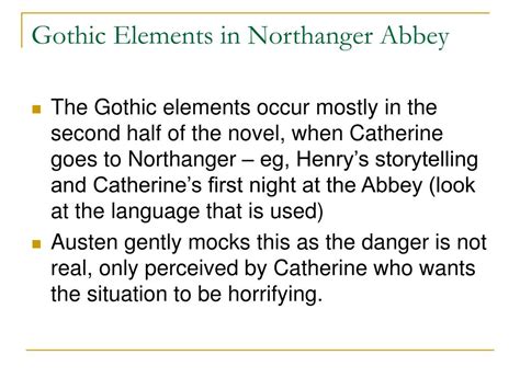 PPT - NORTHANGER ABBEY & THE GOTHIC PowerPoint Presentation, free download - ID:1384784