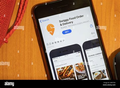 New York, USA - 15 May 2020: Swiggy Food Order mobile app logo on phone ...