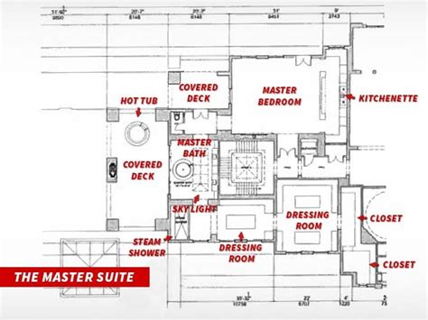 Check Out The Floor Plans To The Master Suite In Drake's Bridle Path Mansion - STOREYS