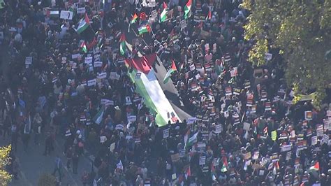 Israel-Hamas war: Hundreds of thousands of protesters gather in London ...