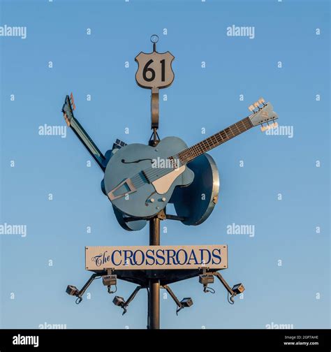 The Devil's Crossroads of Blues Highway 61 and Highway 49 in Clarksdale ...