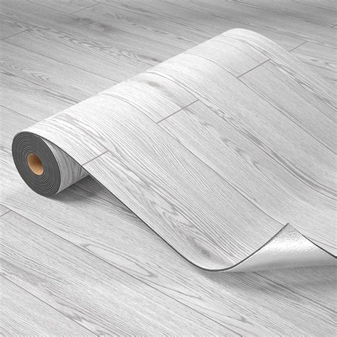 "Homease Self-Adhesive PVC Vinyl Flooring Roll, 23""x 196""/32 Sq.Ft ...