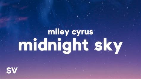 Miley Cyrus - Midnight Sky (Lyrics) Chords - Chordify