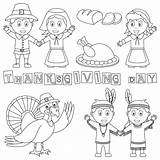 Thanksgiving Indian Coloring Pages sketch template