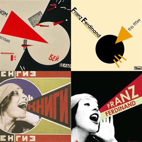 Links: Russisch Constructivisme. Rechts: Franz Ferdinand album covers. | Graphic design ...