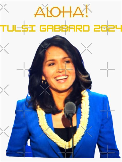 "Tulsi Gabbard 2024 Beach" Sticker for Sale by crazycow1611 | Redbubble