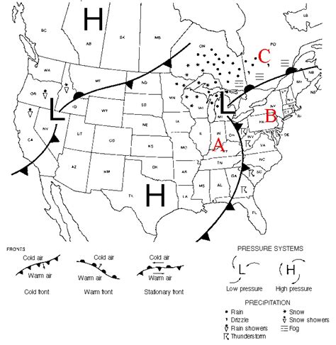 Weather Map Symbols Fronts