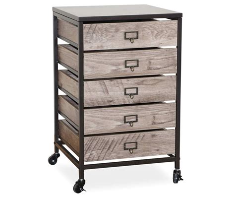 Stratford Wood & Metal 5-Drawer Rolling Cart - Big Lots in 2020 ...