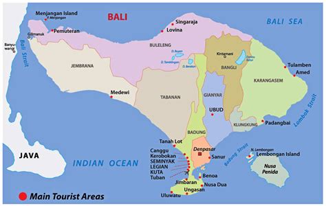 √ Peta Bali | Bali Map Lengkap - Sindunesia