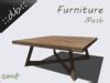 Second Life Marketplace - ::db furniture:: Solid wooden Coffee Table