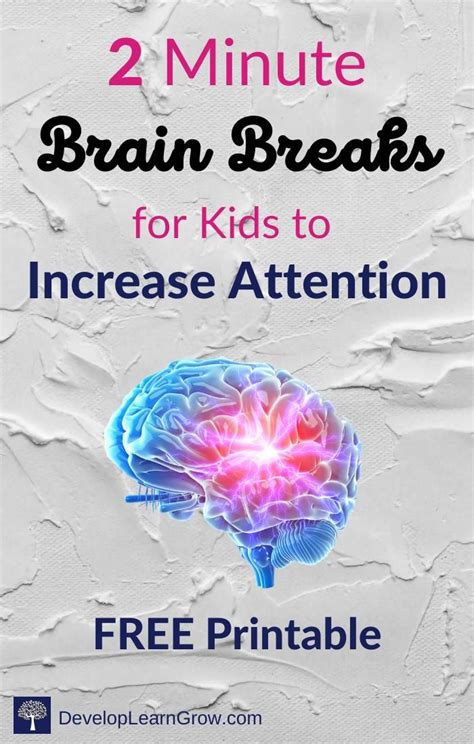 Best brain break exercises free printable – Artofit