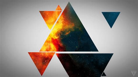 Abstract, triangle, digital art, space art HD wallpaper | Wallpaper Flare