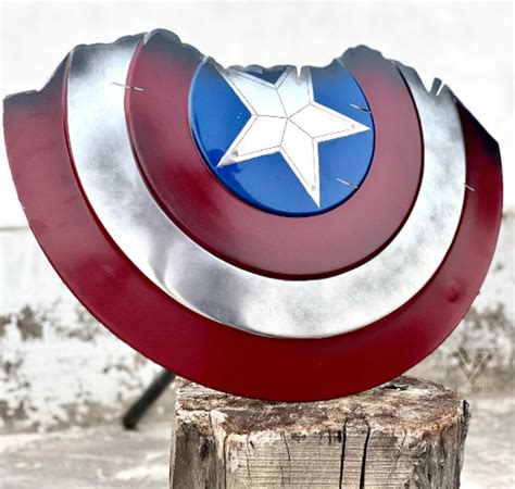 Captain America Broken Shield Replica Shield for Cosplay and Roleplay Shield Avengers Endgame ...