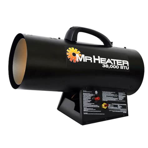 Mr. Heater 38,000 BTU Forced Air Propane Space Heater with Quite Burner ...