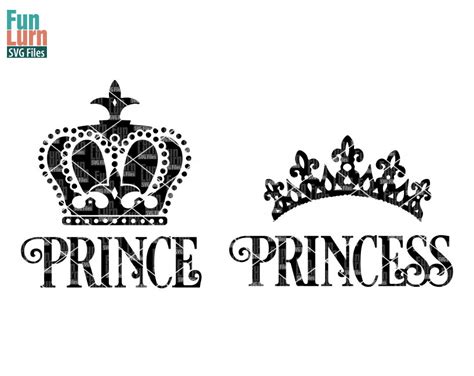 Prince Princess Crown SVG - FunLurn