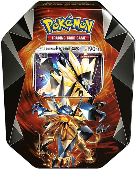 Pokemon Trading Card Game 2018 Dusk Mane Necrozma GX Tin Set Pokemon USA - ToyWiz