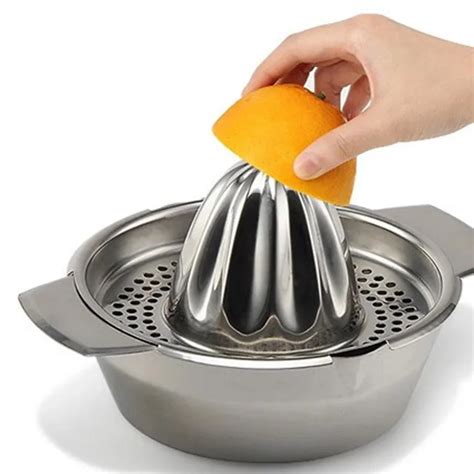 Stainless Steel Manual Juicer Fruit Lemon Squeezer with Bowl Juicer Strainer Good quality!-in ...