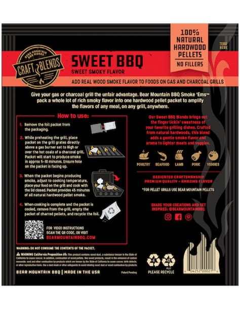 Bear Mountain Sweet BBQ Smoke 'Ems | Lumberjack Distributor Canada