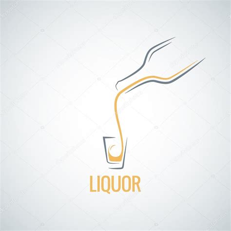 Liquor shot glass bottle background — Stock Vector © pushkarevskyy ...