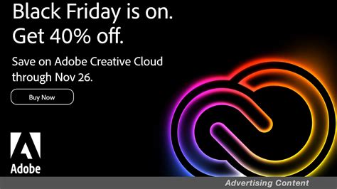 Get 40% Off a Full Year of Adobe's Creative Cloud Suite for Black ...