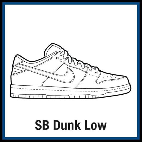 Nike SB Dunk Low - KicksArt | Nike drawing, Sneakers sketch, Sneakers drawing