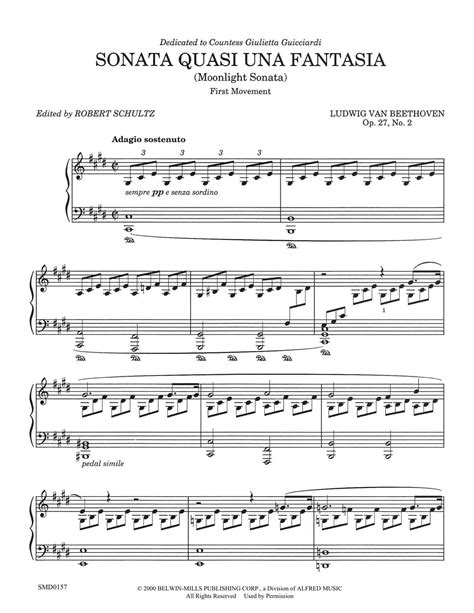 Moonlight Sonata | Schultz Music Publications