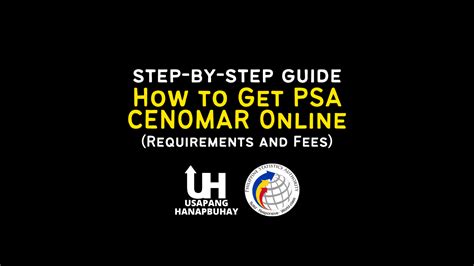 How to Get PSA CENOMAR Online (Requirements and Fees) - It's More Fun With Juan