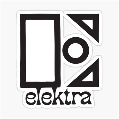 "Elektra Records Vintage Logo" Sticker for Sale by RayOtis | Redbubble