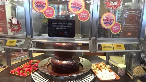 Chocolate Fondue Fountain at Golden Corral - YouTube