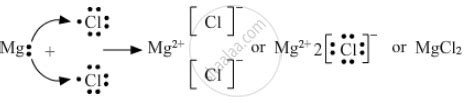 Show the Formation of Magnesium Chloride from Magnesium and Chlorine by the Transfer of ...