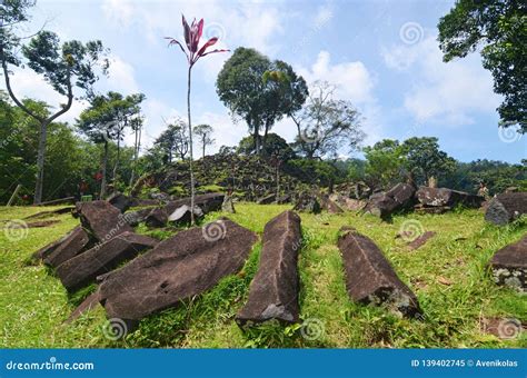 Gunung Padang Megalithic Site, West Java, Indonesia Stock Image - Image ...