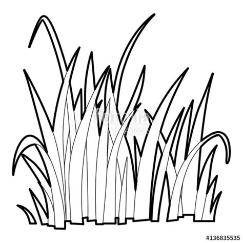 Grass Line Drawing at PaintingValley.com | Explore collection of Grass ...