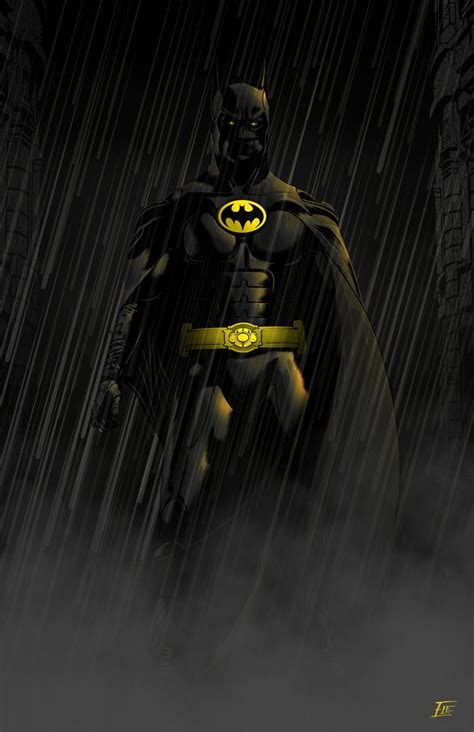 Image of Michael Keaton Batman 11x17 Poster | Keaton batman, Batman canvas, Batman