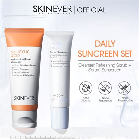 SKINEVER Salicylic Acid Cleansing Gel Scrub Cleanser Soothing SPF 50 ...