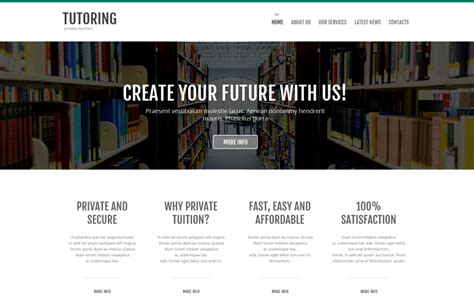 Online Library Website Templates