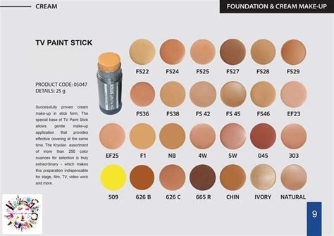 Kryolan TV paint stick foundation 40ml | Aster Vender Foundation