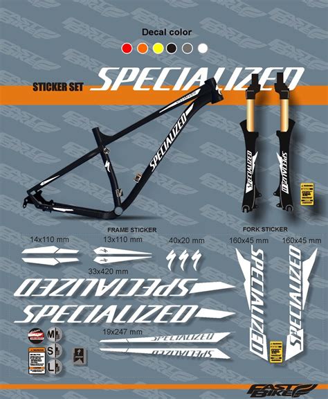 SPECIALIZED Bike stickers Bike accessories Bicycle stickers | Etsy