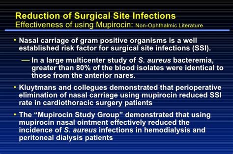 Reduction of Conjunctival Bacterial Flora with the Use of Mupirocin N…