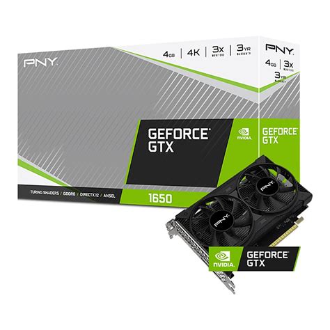 PNY NVIDIA GeForce GTX 1650 4GB GDDR6 PCI Express 3.0 Graphics Card ...