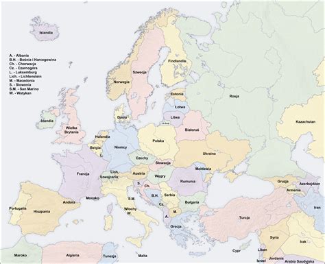 mapa-europy - worldmap.pl