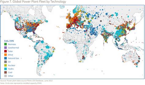 Global map of power plants by type (hydro, nuke, etc.) - EcoRenovator