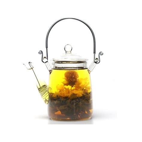 Blooming teapot - Clear Glass Blooming Teapot | Teasenz