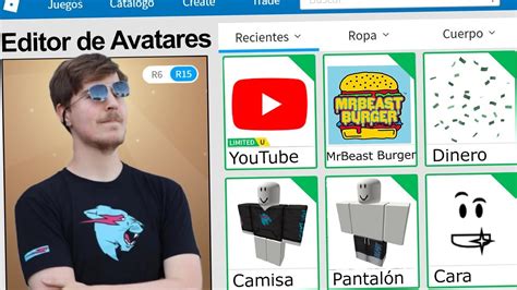 COMO HACER EL AVATAR DE MRBEAST EN ROBLOX 🤑 - YouTube