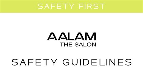 AALAM The Salon - Safety Guidelines #aalamsalon - Best Hair Salon Plano, Frisco, North Dallas TX ...