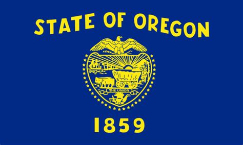 Free photograph; state, flag, Oregon